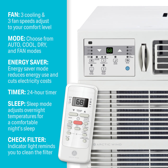 Window Ac Controls 25,000 BTU 230V Window Air Conditioner with Electronic Controls and Fo ...