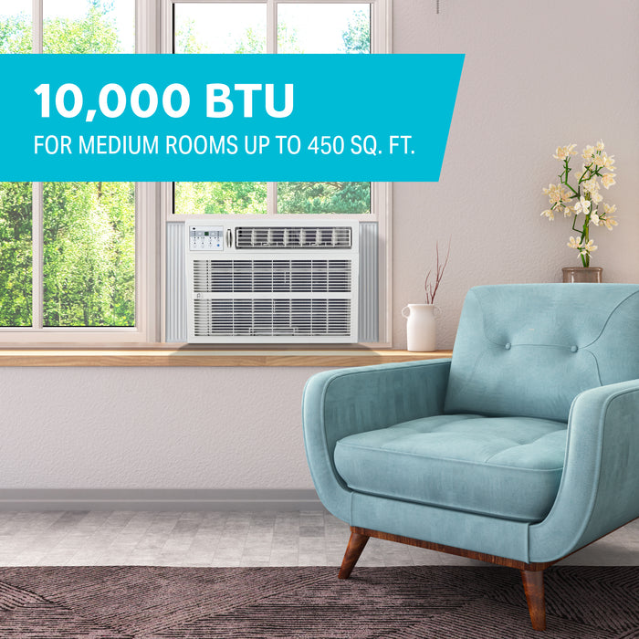 10,000 BTU 115V Window Air Conditioner with Electronic Controls and Follow-Me Remote Control